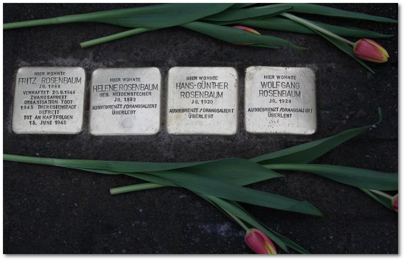Stolpersteine Gelsenkirchen - Familie Rosenbaum